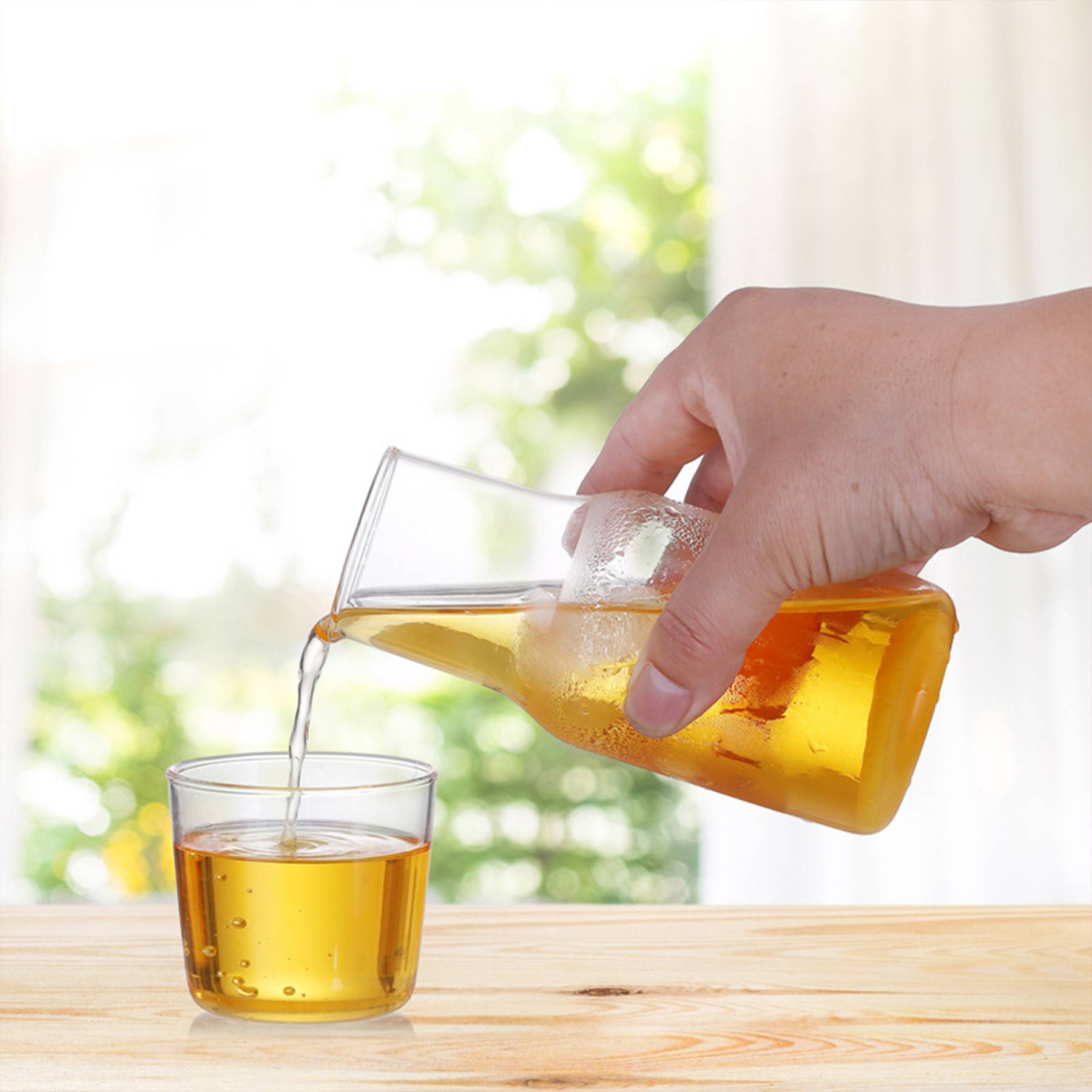 2 In 1 glass heat-resistant juice jug set 6