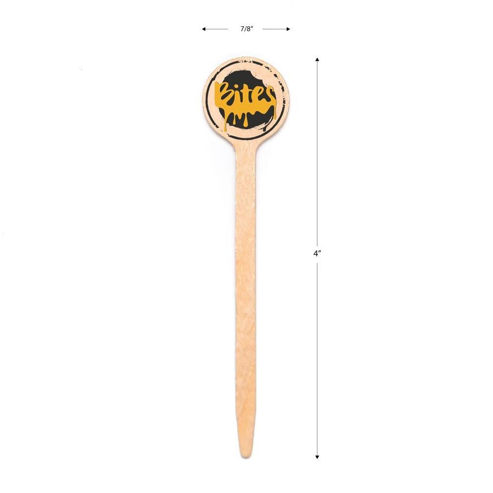 4 inch Custom Toothpicks - Round Top - Color Printing 2