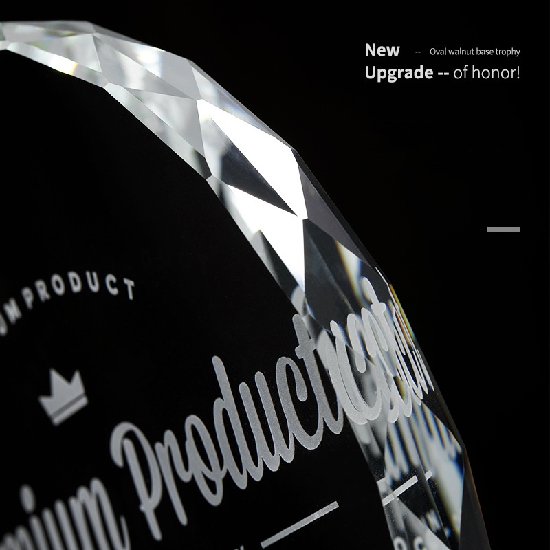 Round Shaped Crystal Trophy 5
