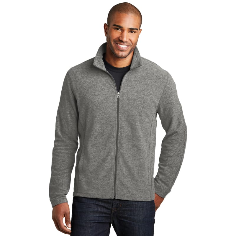 Port Authority Heather Microfleece Full-Zip Jacket. 20