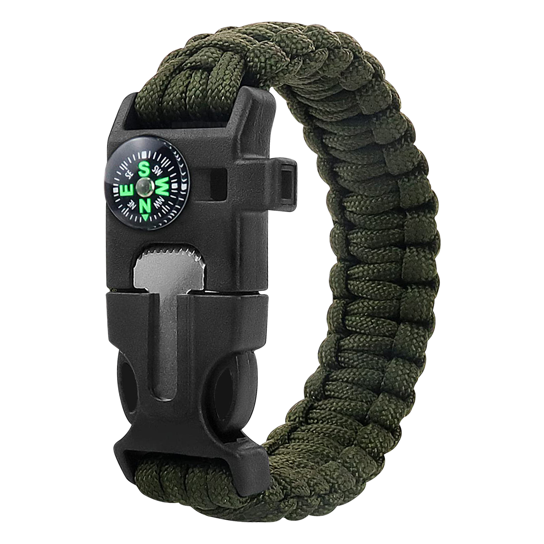 6-In-1 10'' Survival Polyester Paracord Bracelet 9