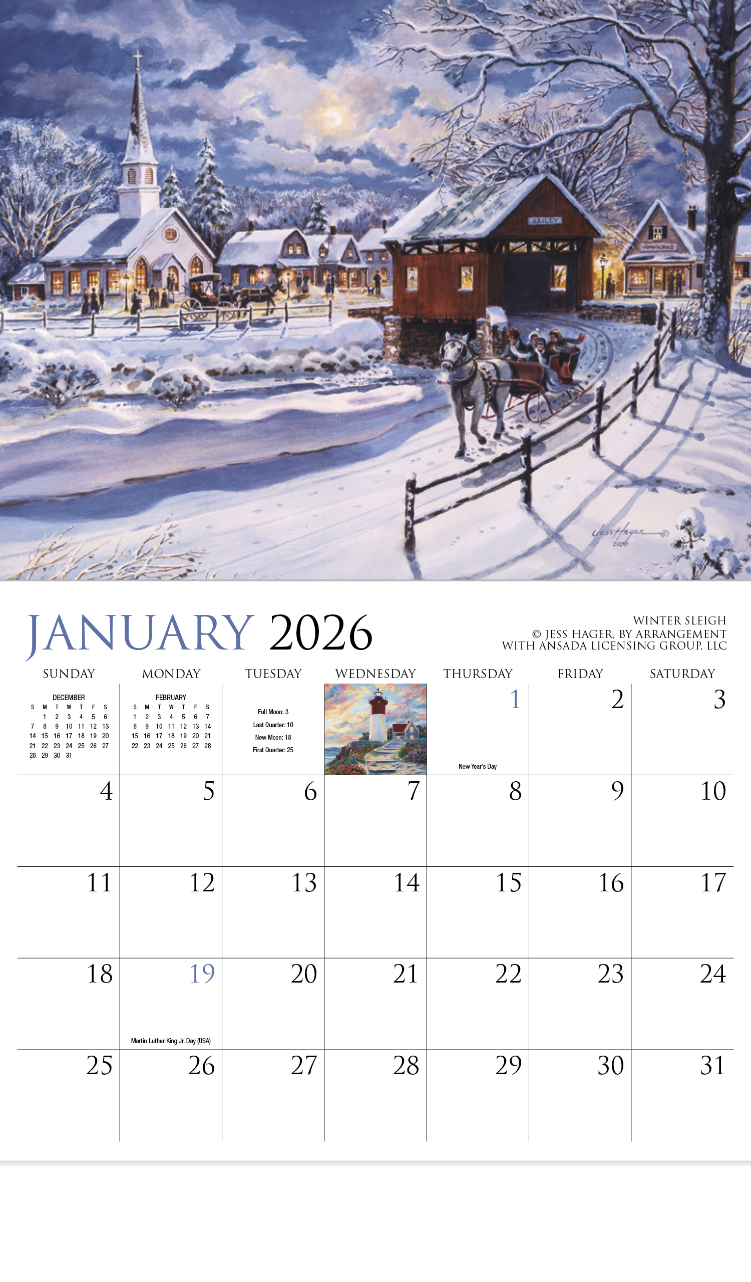 HotLine® Products Back Home Appointment Calendar - Stapled 28
