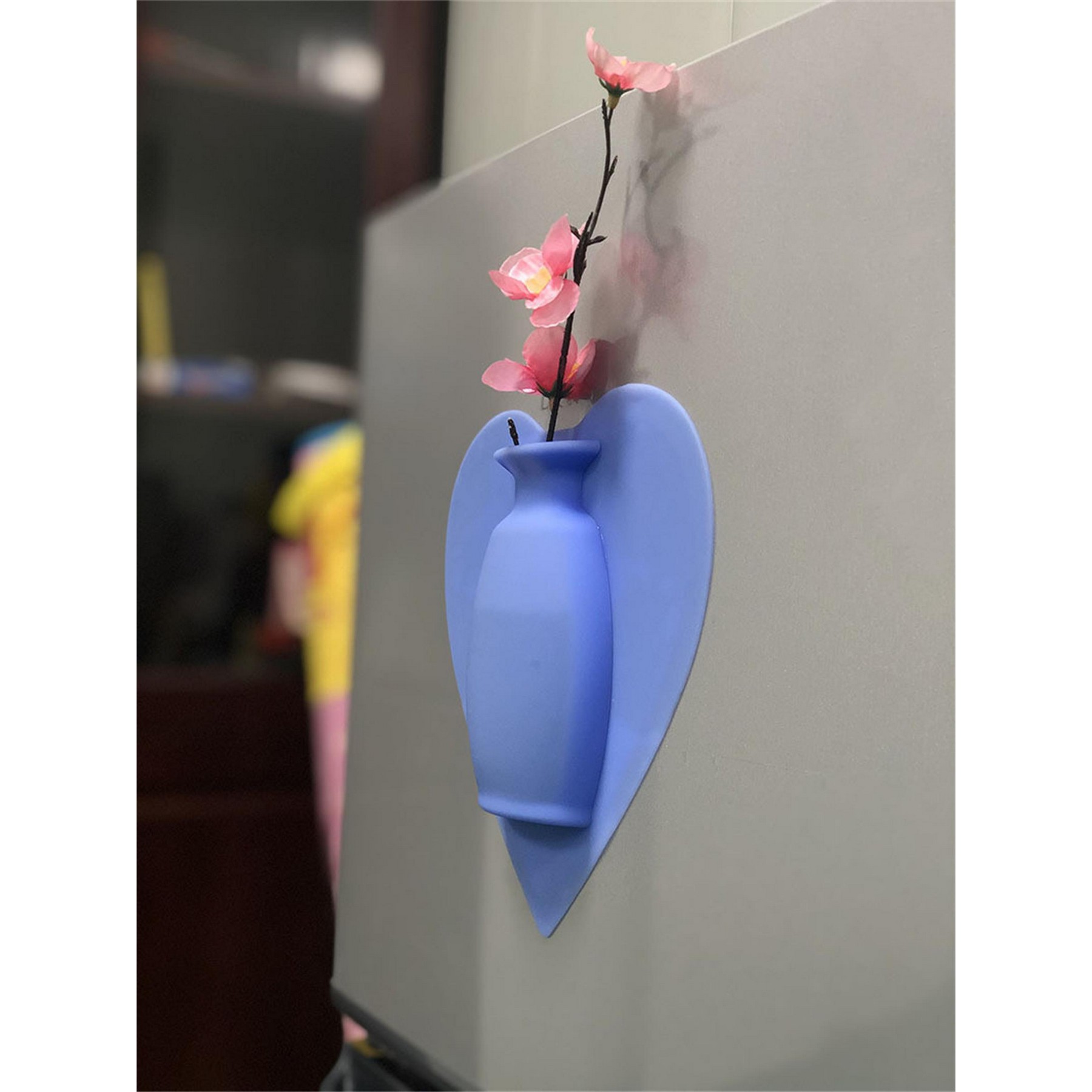 Heart Shaped Silicone Wall Vase 2