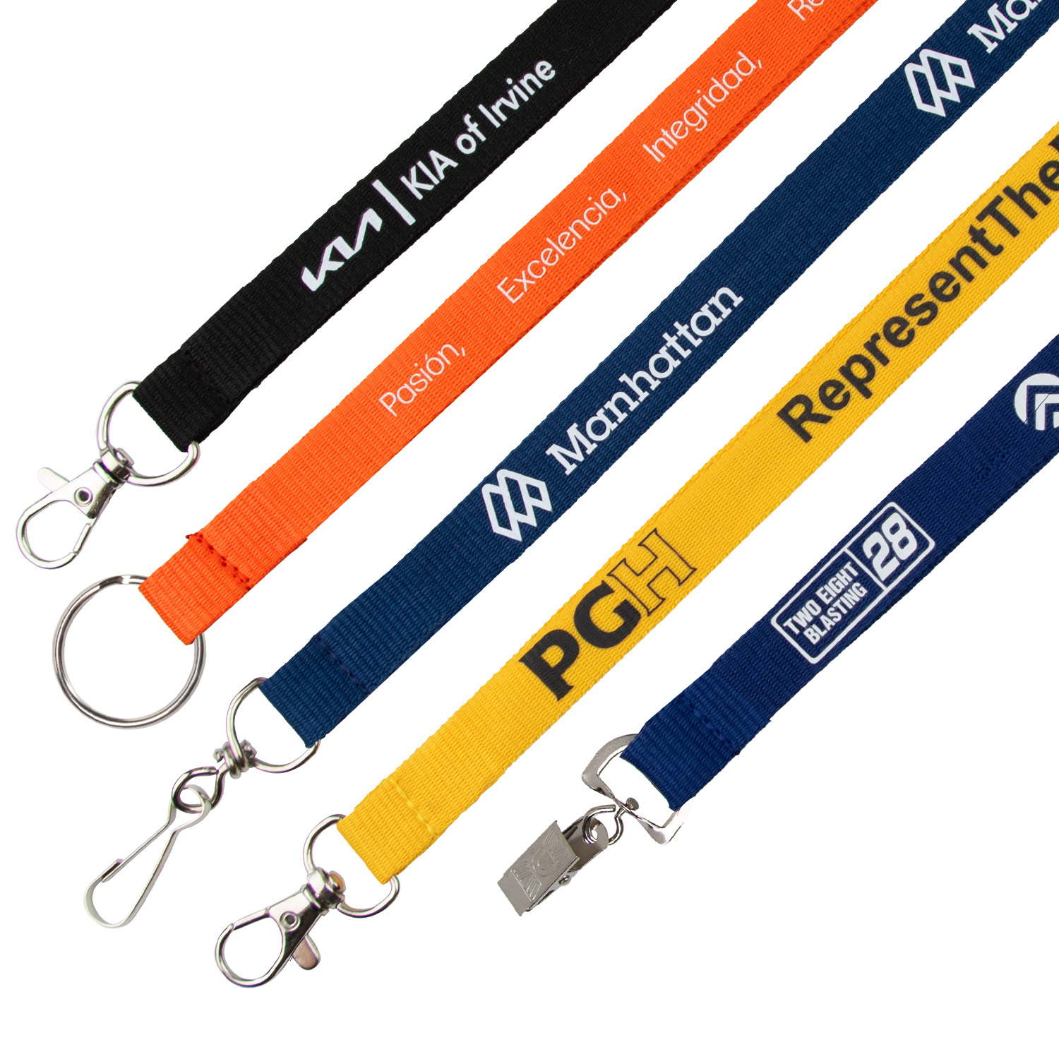 5/8" Flat Polyester Lanyard - 3 Day Rush Production 1
