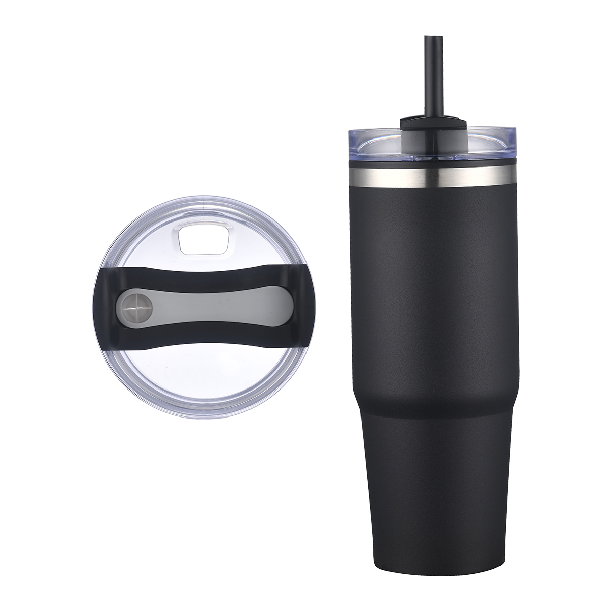 EcoSip 30oz Stainless Steel Outer Tumbler with PP Inner & Straw 21