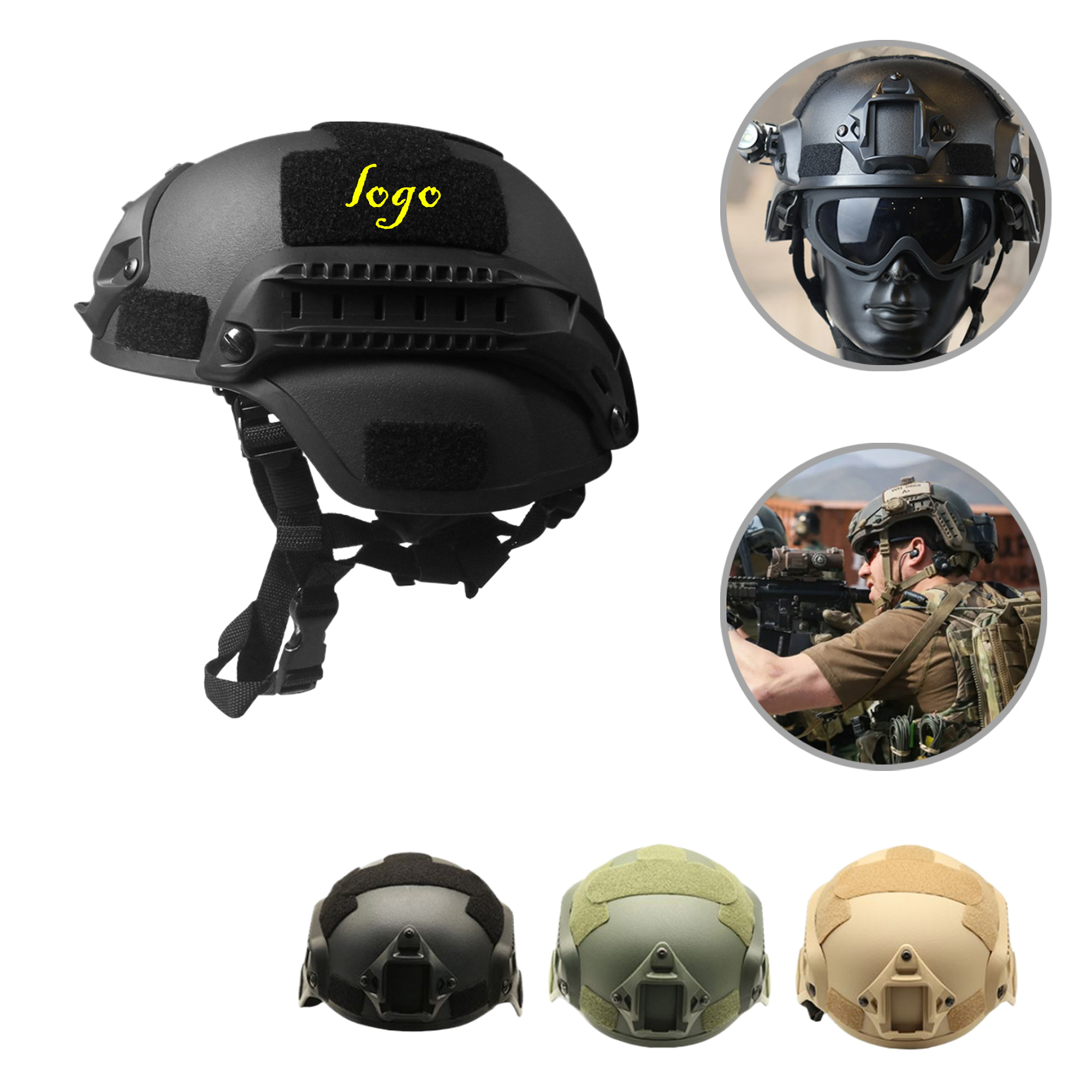 MOQ5 Versatile ABS Tactical Helmet for Cycling and Gaming 3