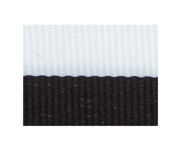 Black/White "V" Neck Ribbon with Clip, 7/8" wide 2