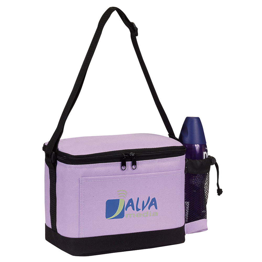 Insulated 6 Pack Cooler with Bottle Holder 9