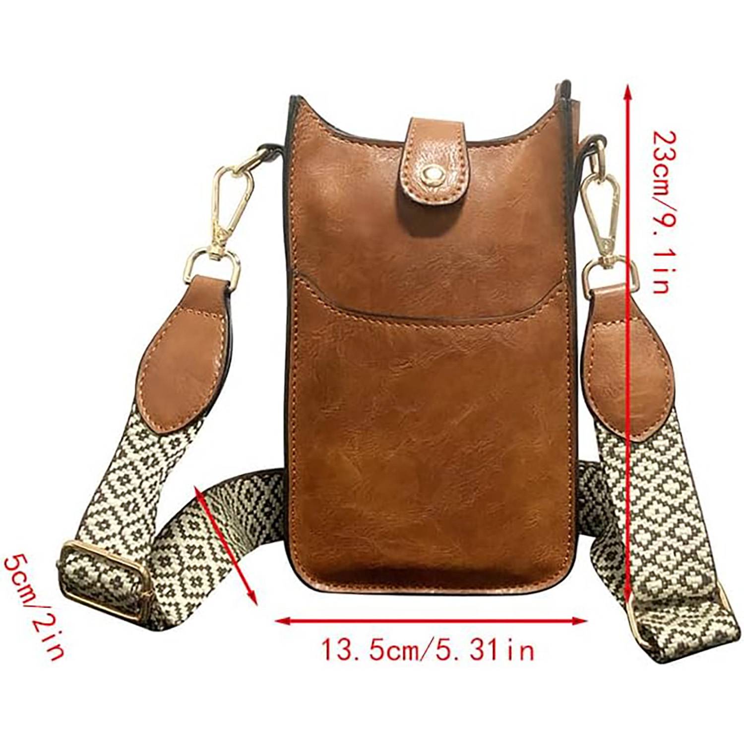 Retro vertical shoulder cell phone bag 2