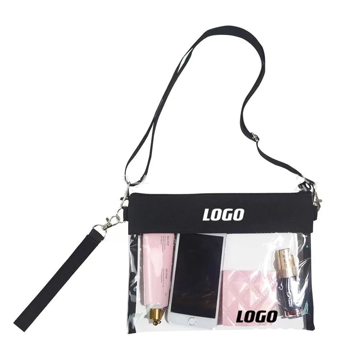 Clear Purse Pvc Transparent Crossbody Shoulder Messenger Bag 2