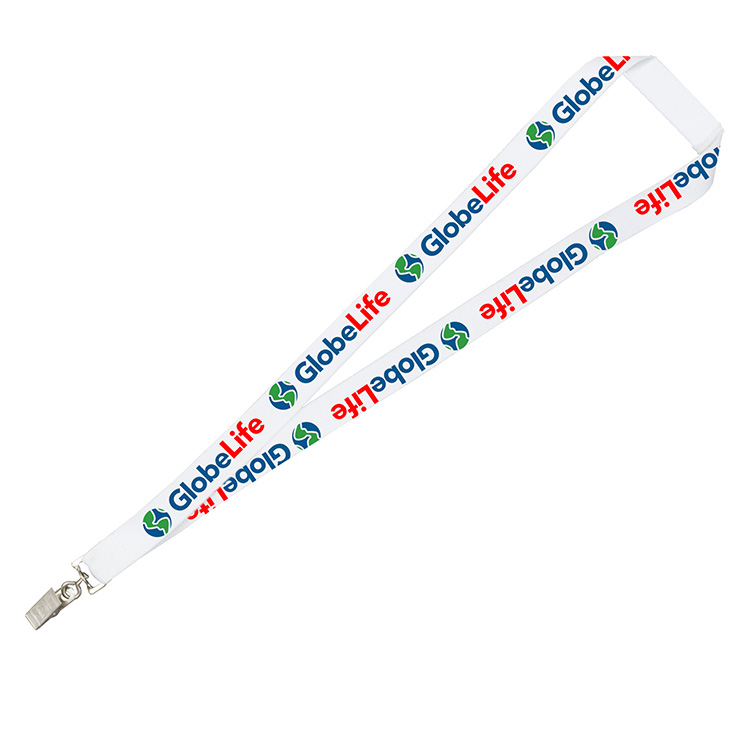 "LASALLE RECYCLED" 3/4" Import Air Ship Recycled RPET Silkscreen Lanyard 23