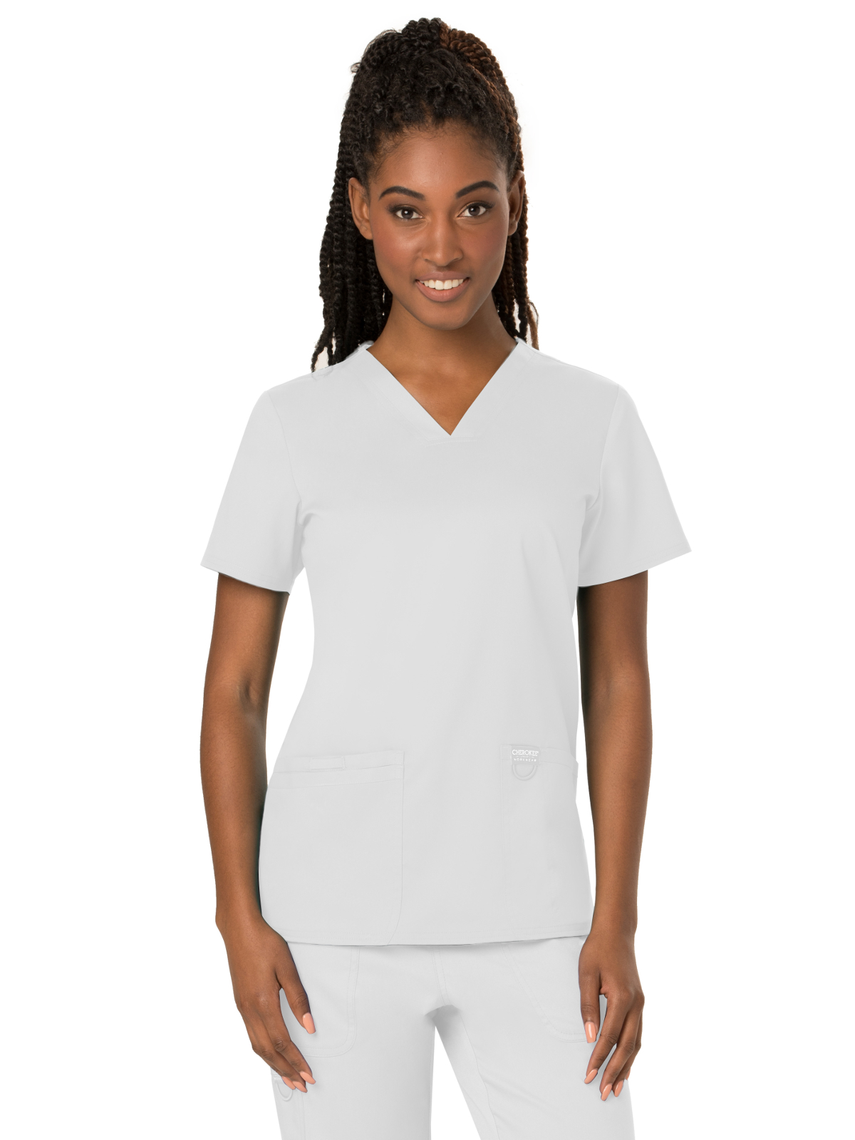 Cherokee - Workwear Revolution - Women's 3-Pocket V-Neck Top 40