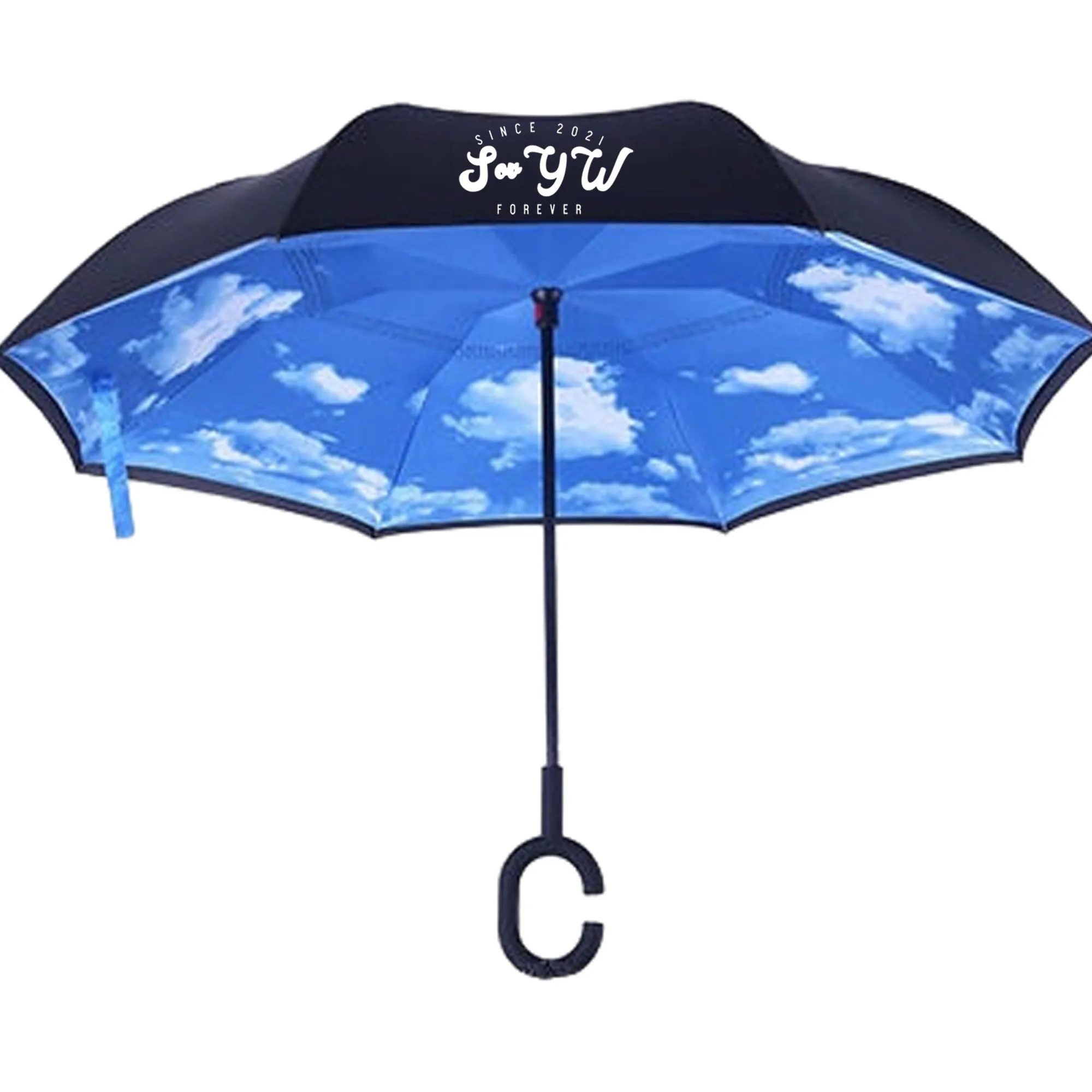 Customized Reverse Inversion Umbrella with C-Handle