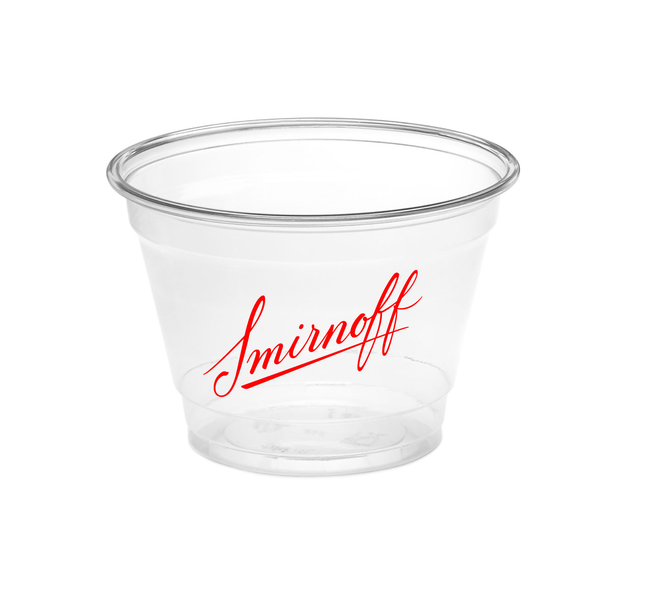 9 oz. Squat Clear Plastic Party Cup 2