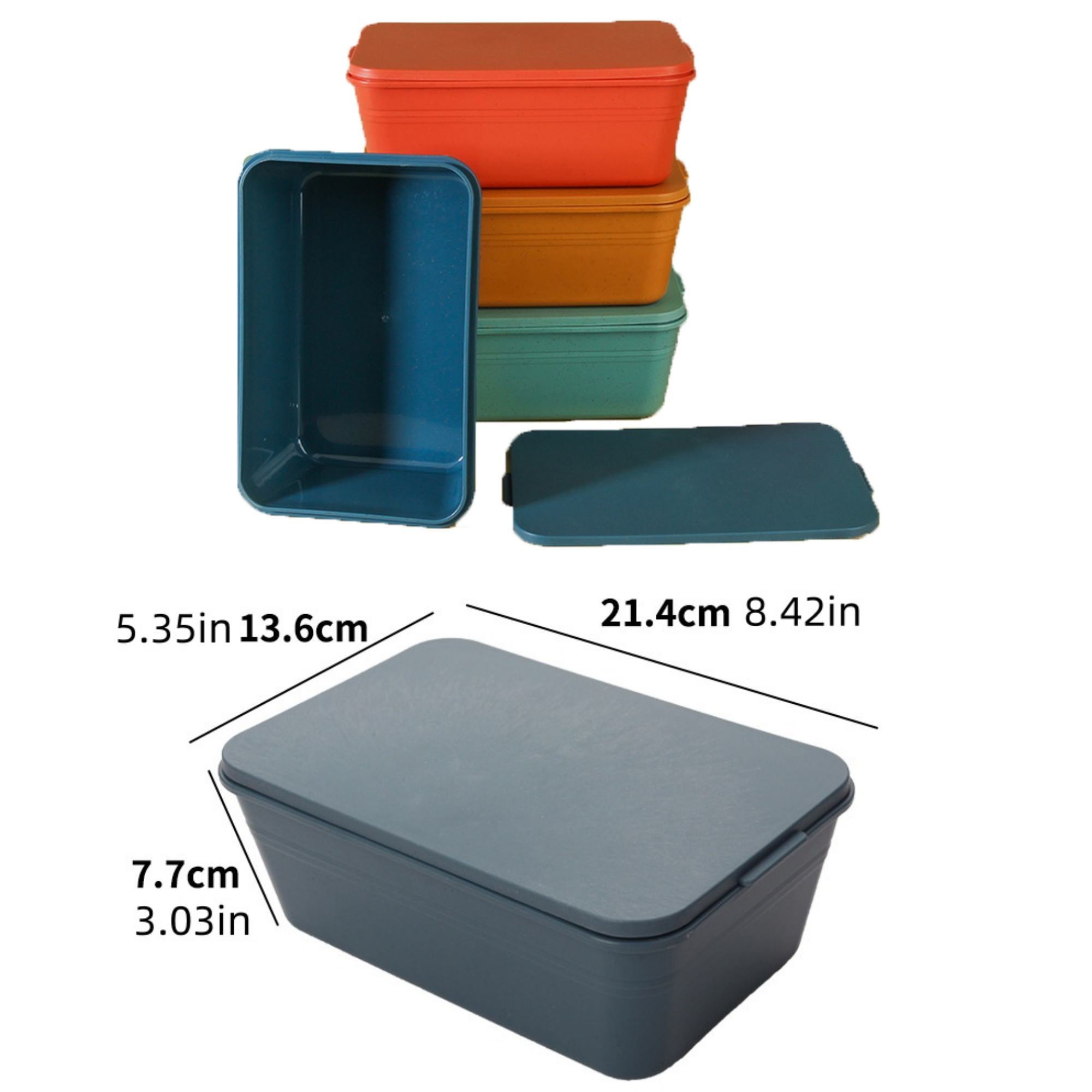 Customized wheat straw lunch box 2