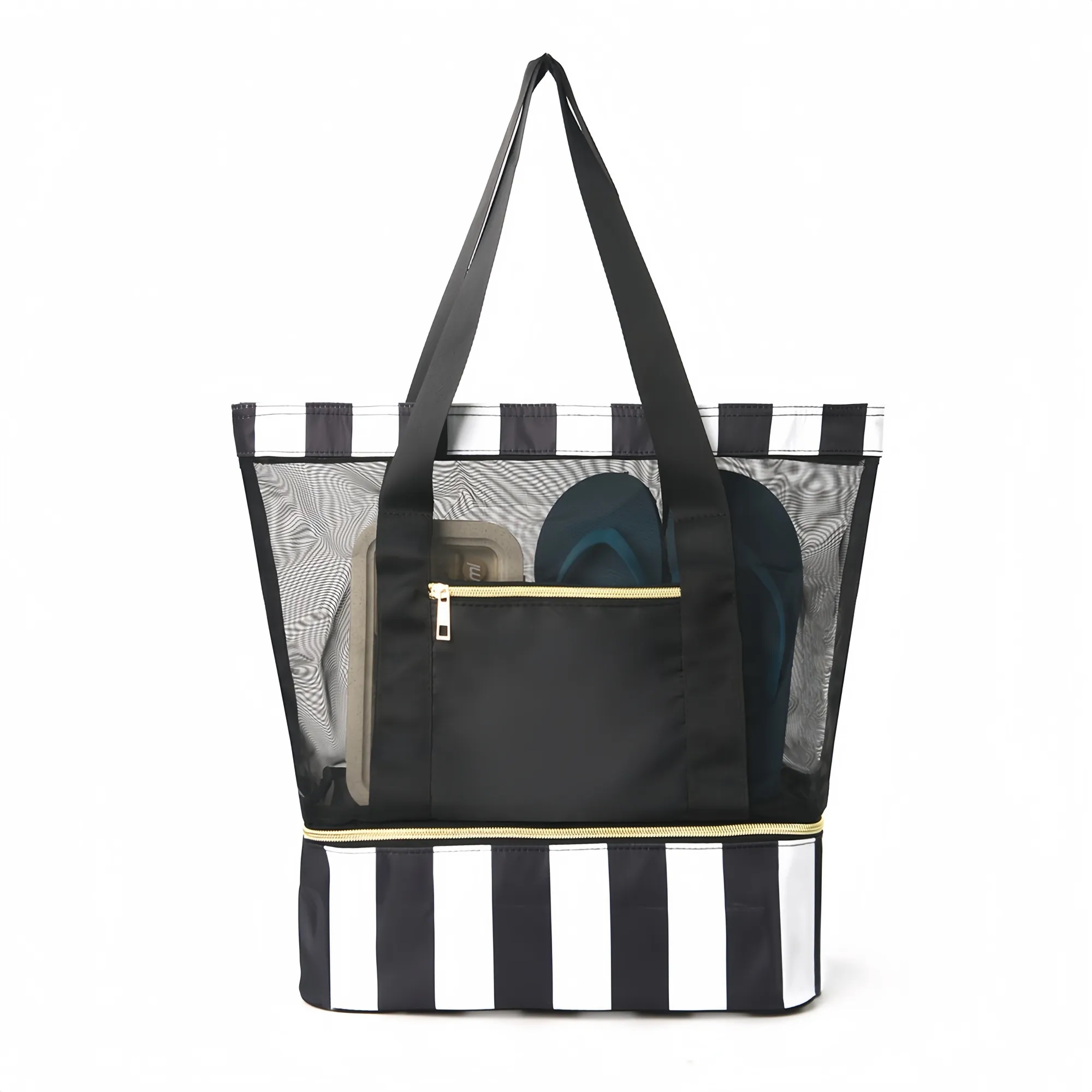 Double Compartment Beach Tote Bag 8