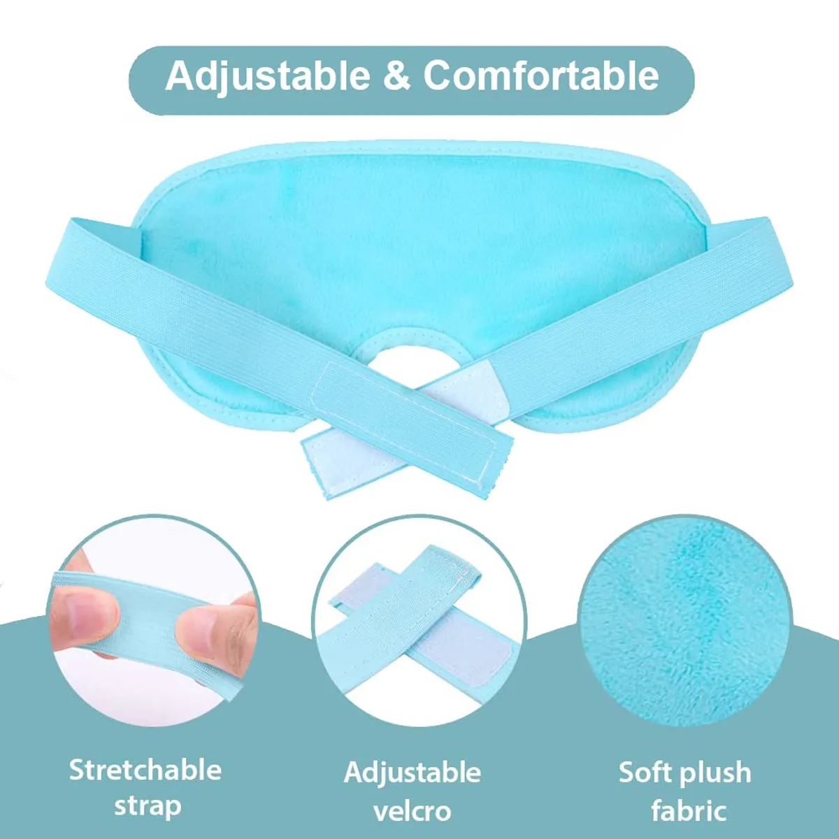 Custom Reusable Hot Cold Therapy Gel Ice Bag Eye Mask 5