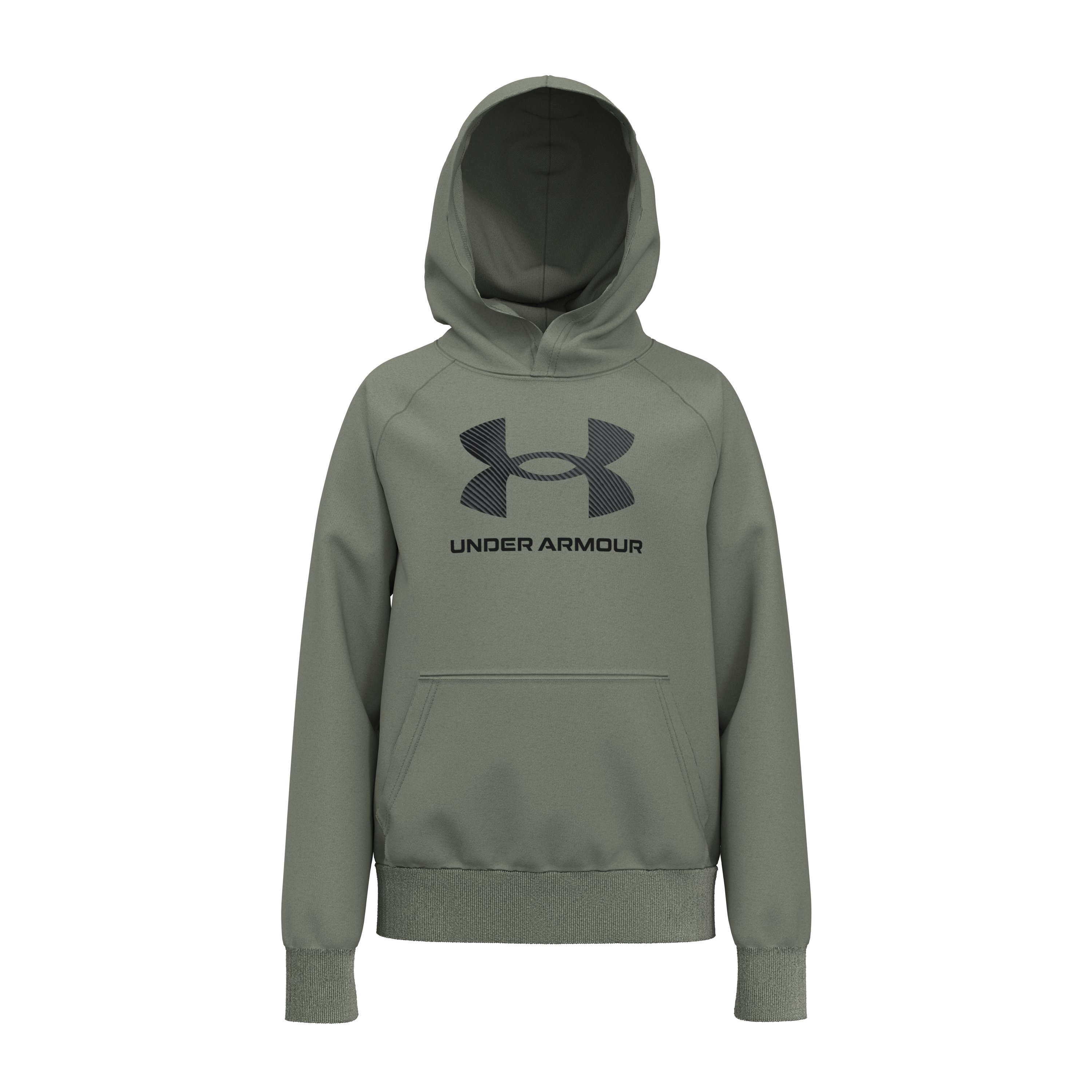 Boys' UA Rival Fleece Big Logo Print Fill Hoodie 3
