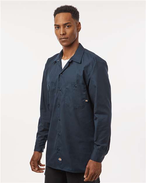 Men's Tall Industrial Long Sleeve Work Shirt - L535T 2