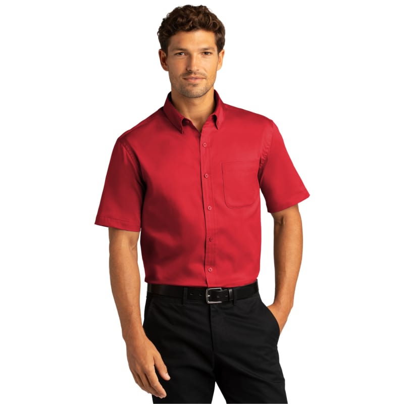 Port Authority Short Sleeve SuperPro React Twill Shirt. 18