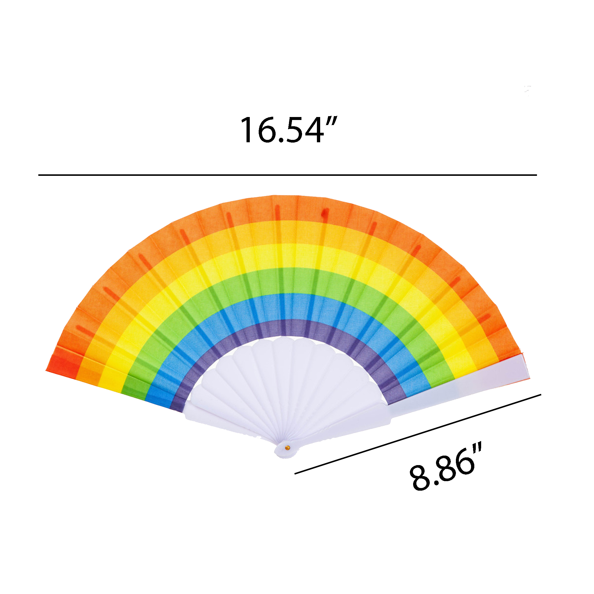 Colorful 9" Promo Hand Fan 2