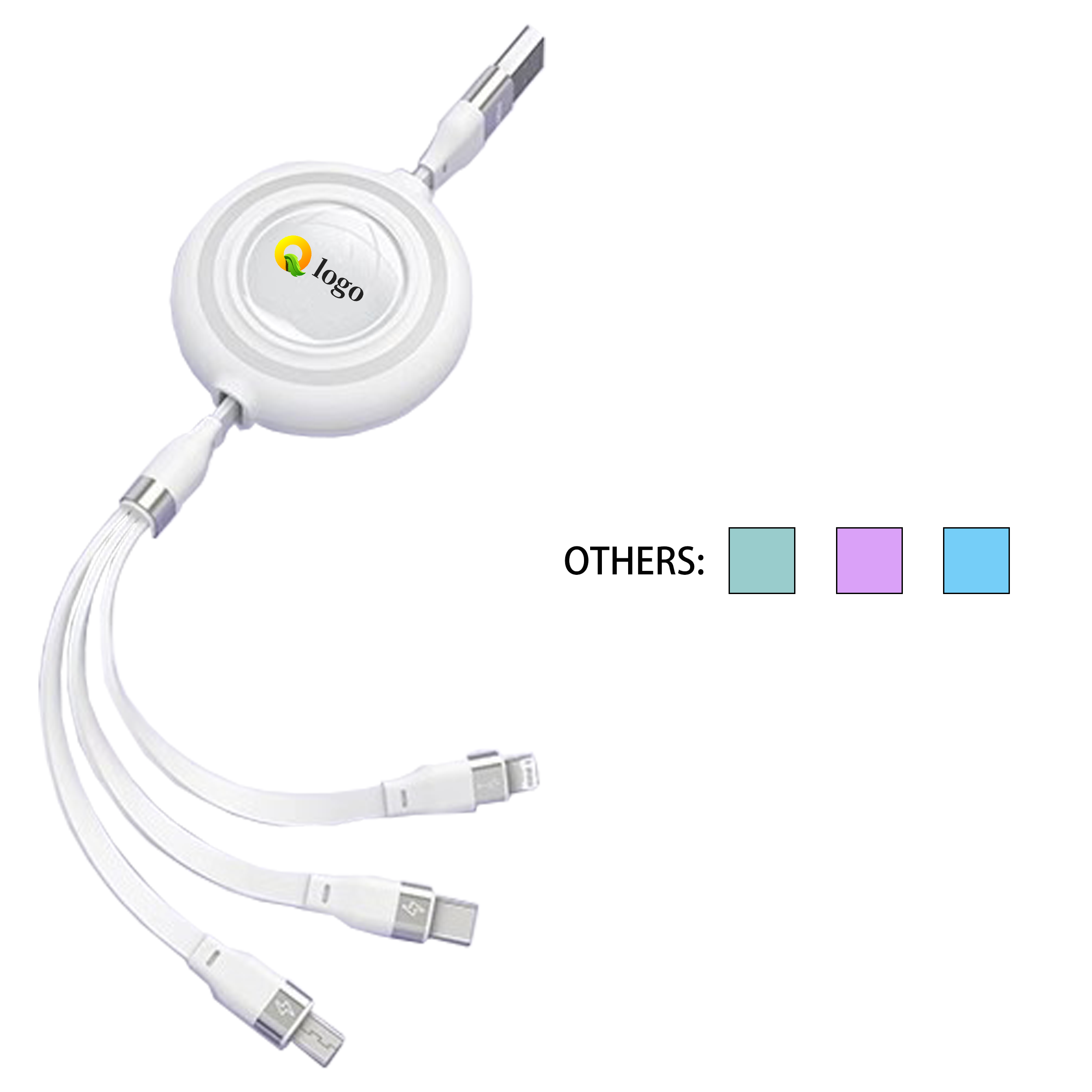 3-in-1 100 Watt Fast Charge Expansion Data Cable 2