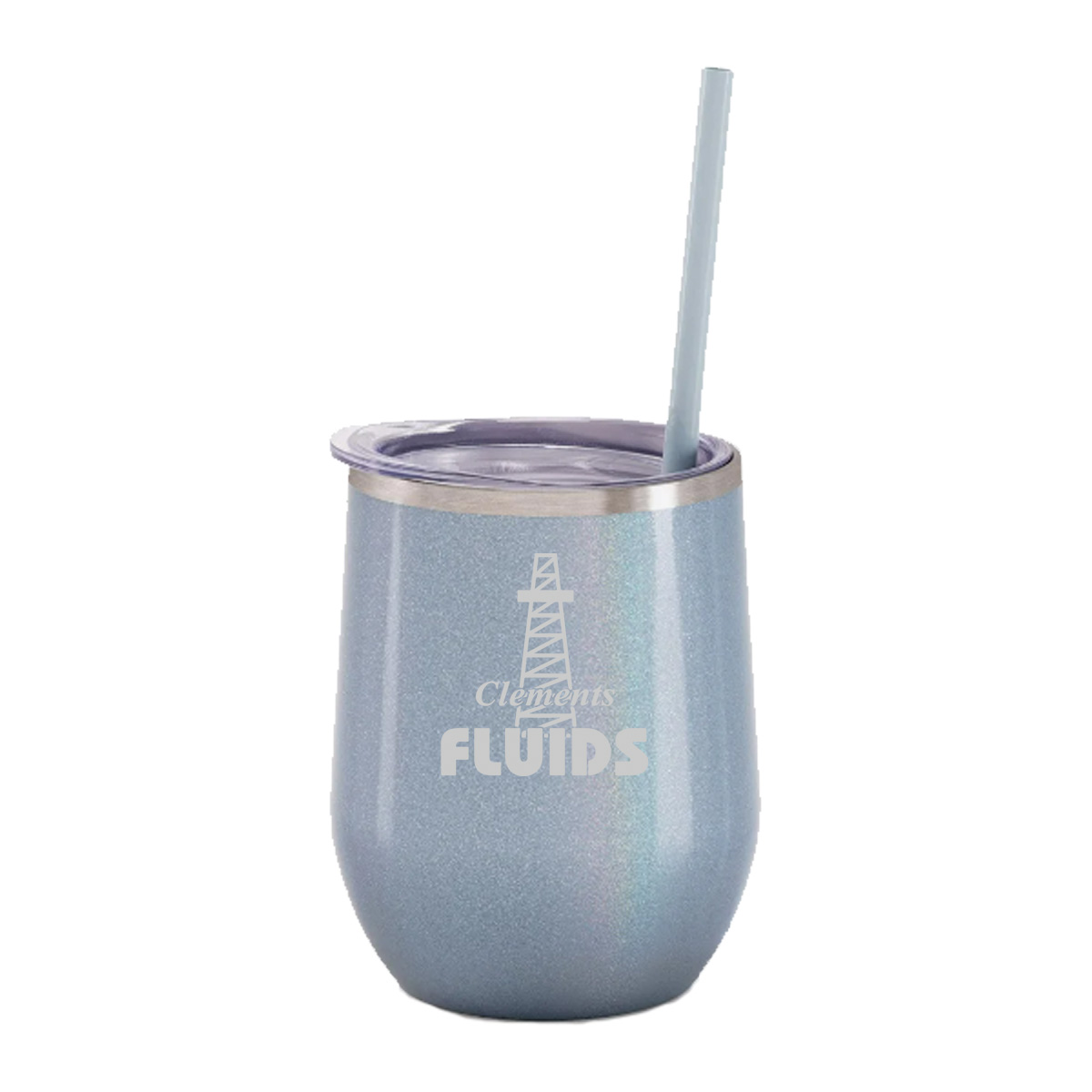 12 Oz. Maars Dusty Blue Bev Steel Stainless Steel Wine Tumbler