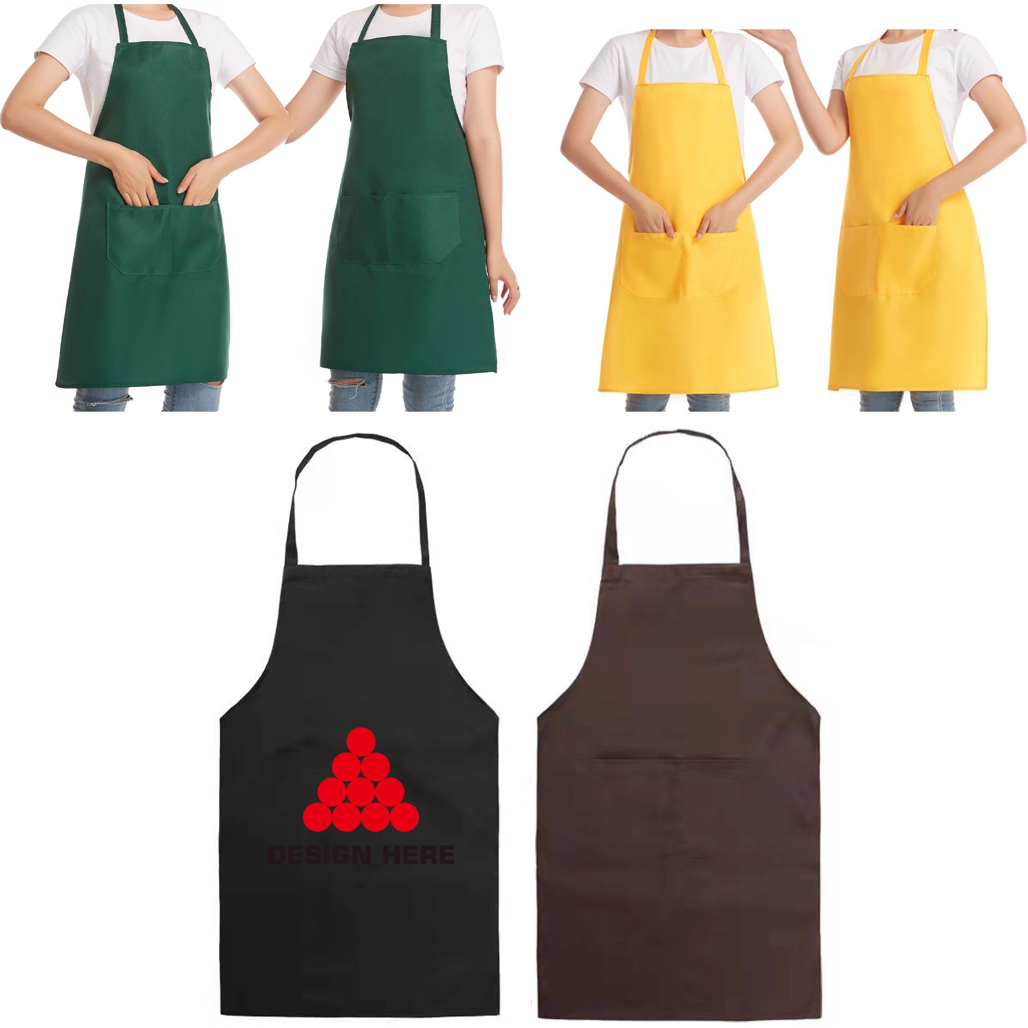 27 x  23 inch Polyester Kitchen Aprons