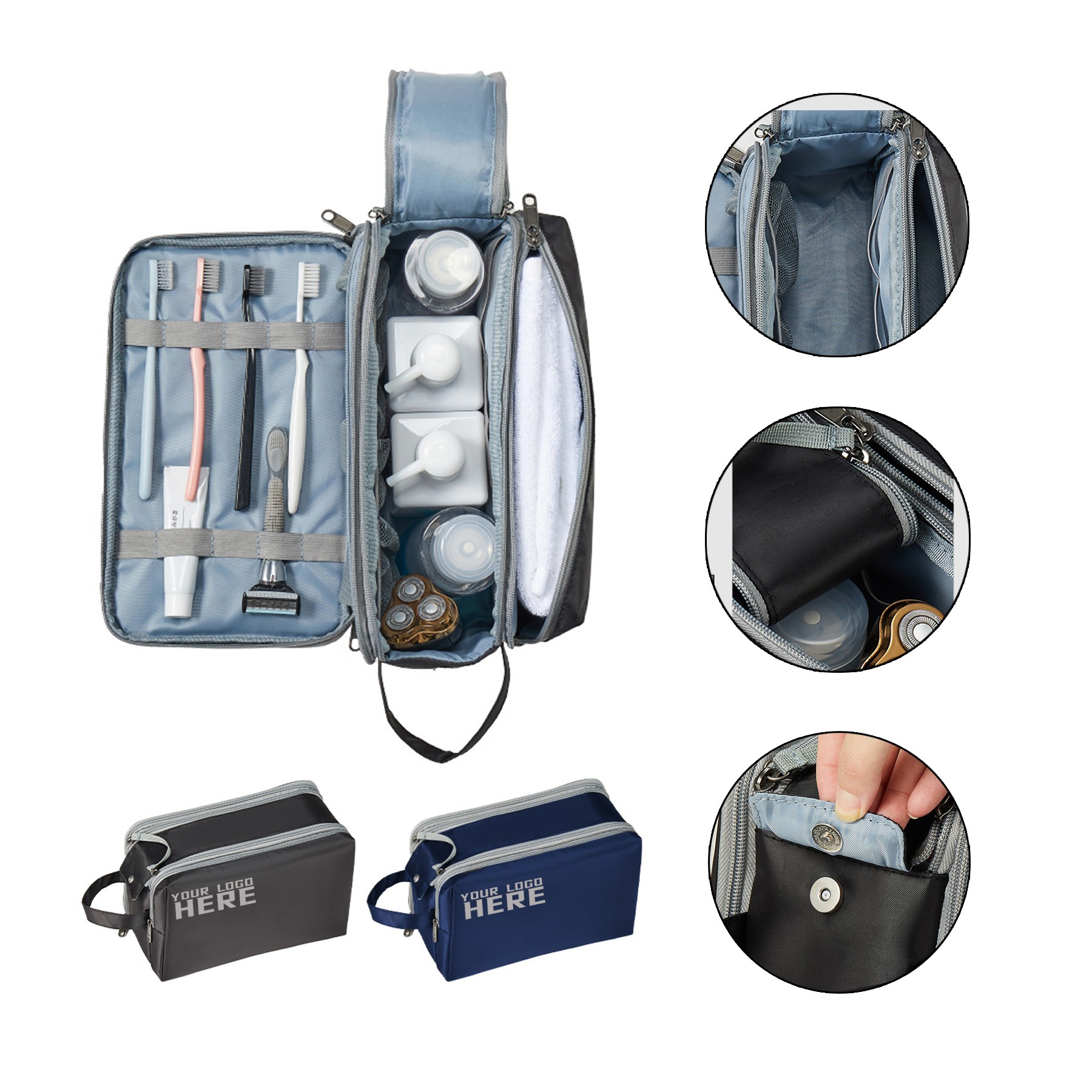 Men Travel Toiletry Shaving Bag