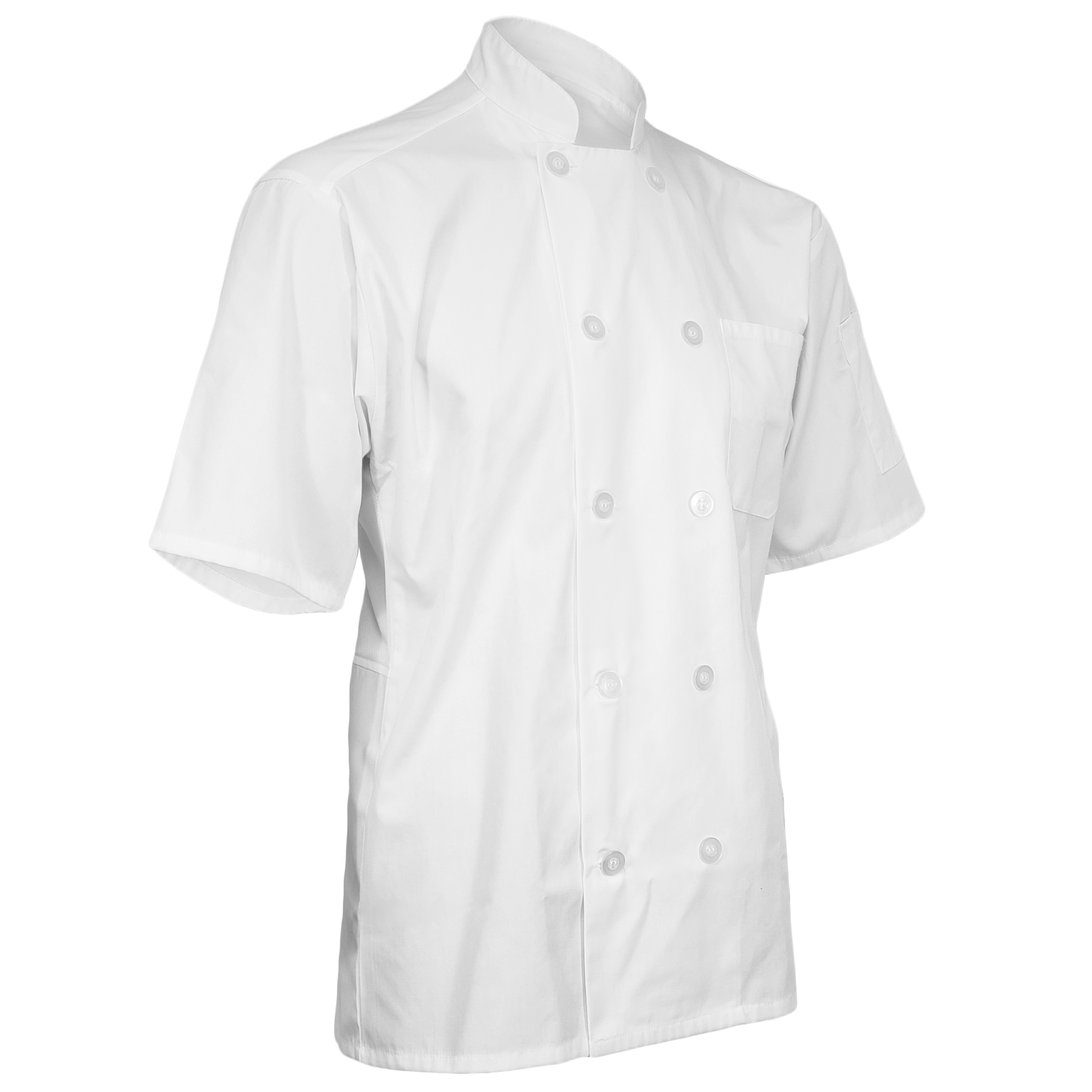 Mesh Back Chef Coat with Short Sleeves (BLANK) 5