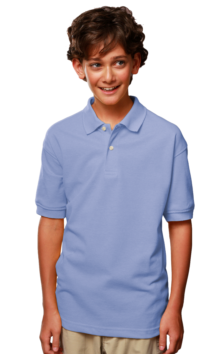 Youth Superblend Short-Sleeve Pique Polo 13