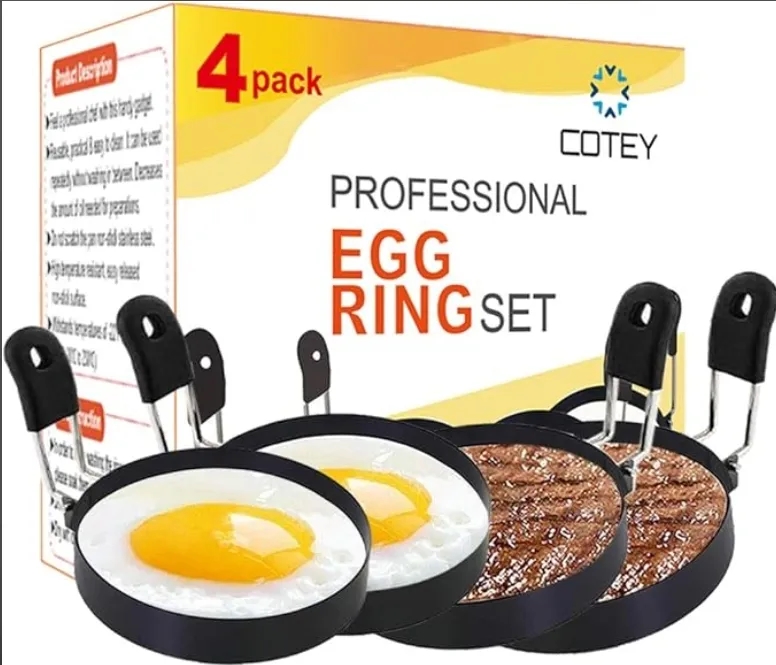 Bulk Stainless Steel Egg Rings for Restaurants, Pancakes, Muffins, Griddle, Commercial 5