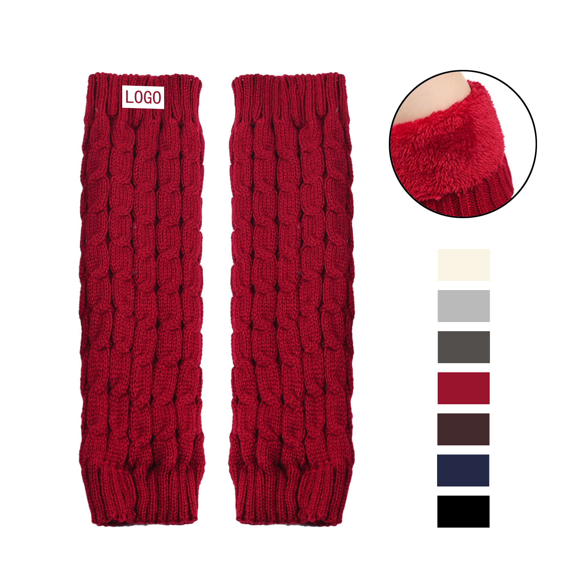 Thick Knit Leg Warmers For Comfort And Warmth 2