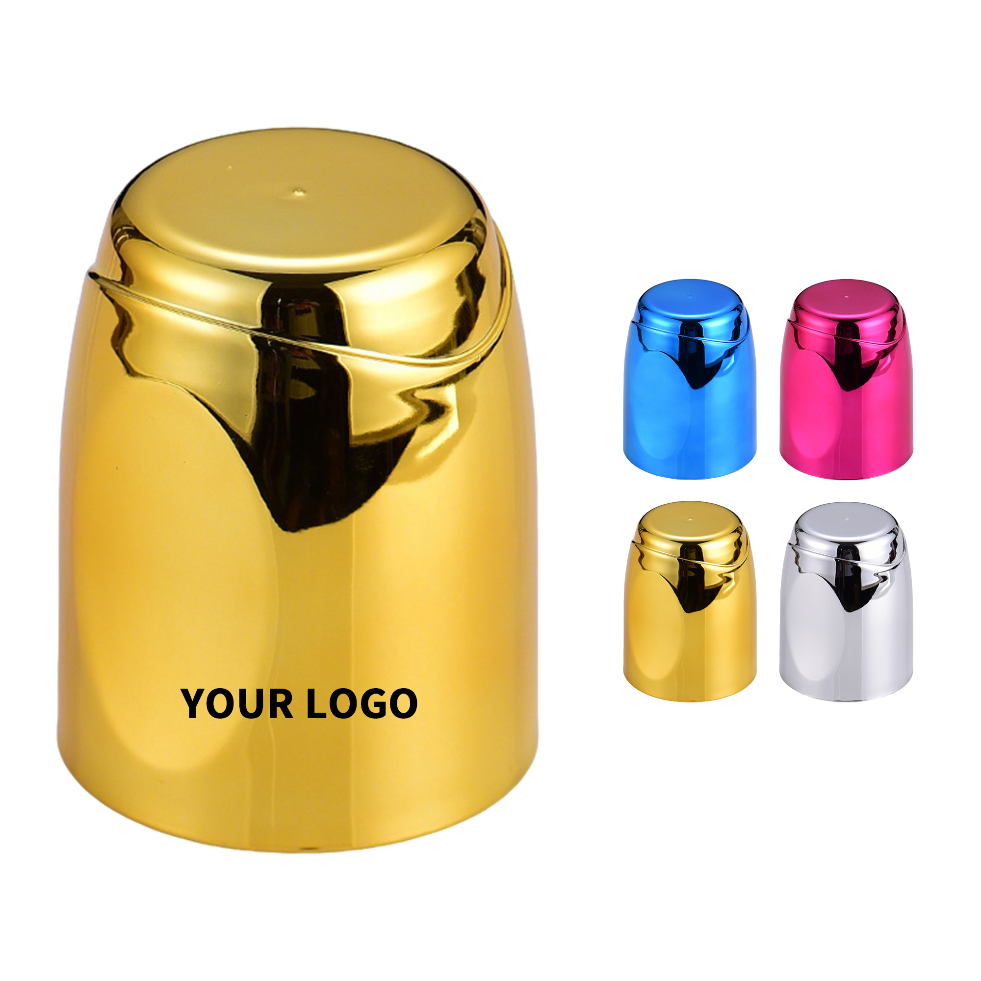 Electroplated PP Dice Cup 3.85" x 3.11" With Five Dice 2