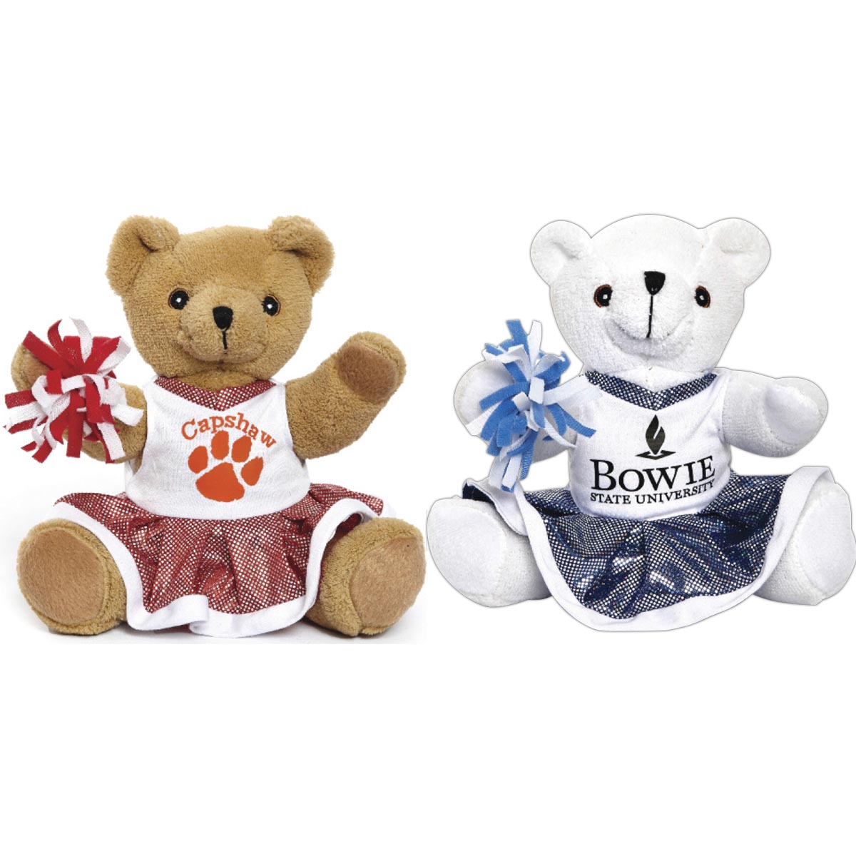 10" Blue Cheerleader Bear 2