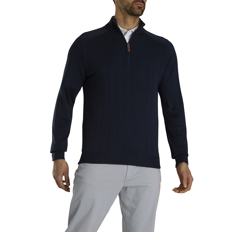 FootJoy Drop Needle Lined Sweater, custom hoodie or sweatshirt with logo imprint 3