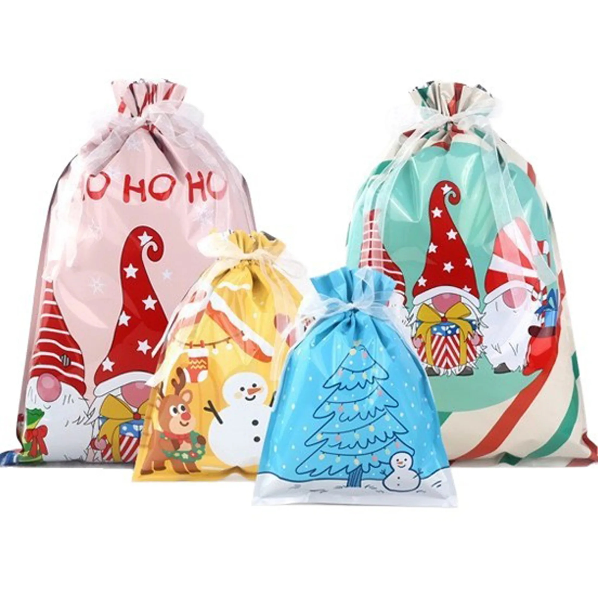 Drawstring Christmas Candy Gift Bag 5