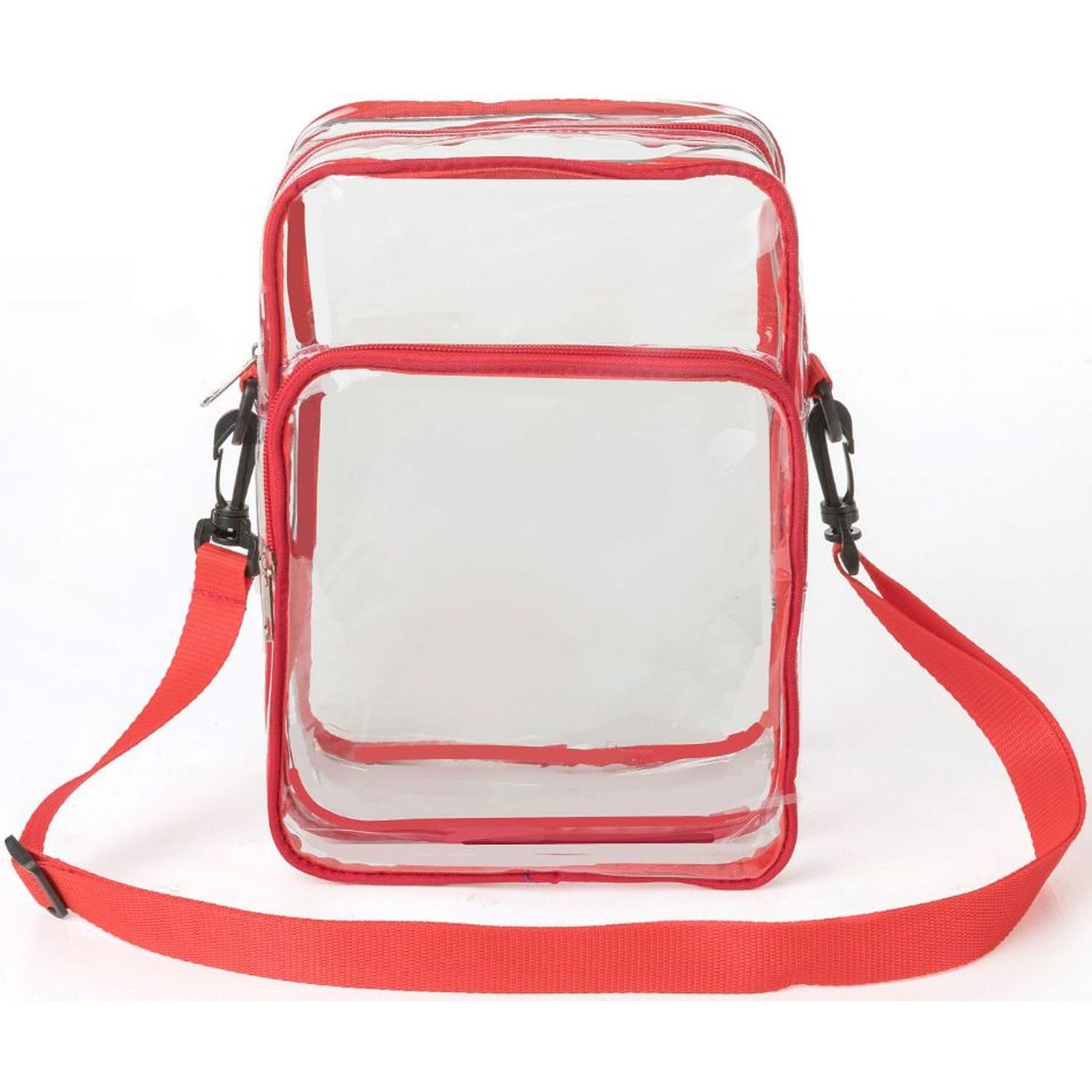 Clear PVC Crossbody Messenger Shoulder Bag with Adjustable Strap 13
