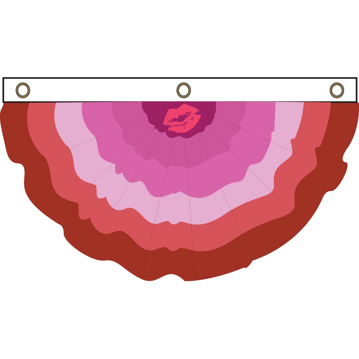 Lipstick Lesbian Pleated Full Fan 1