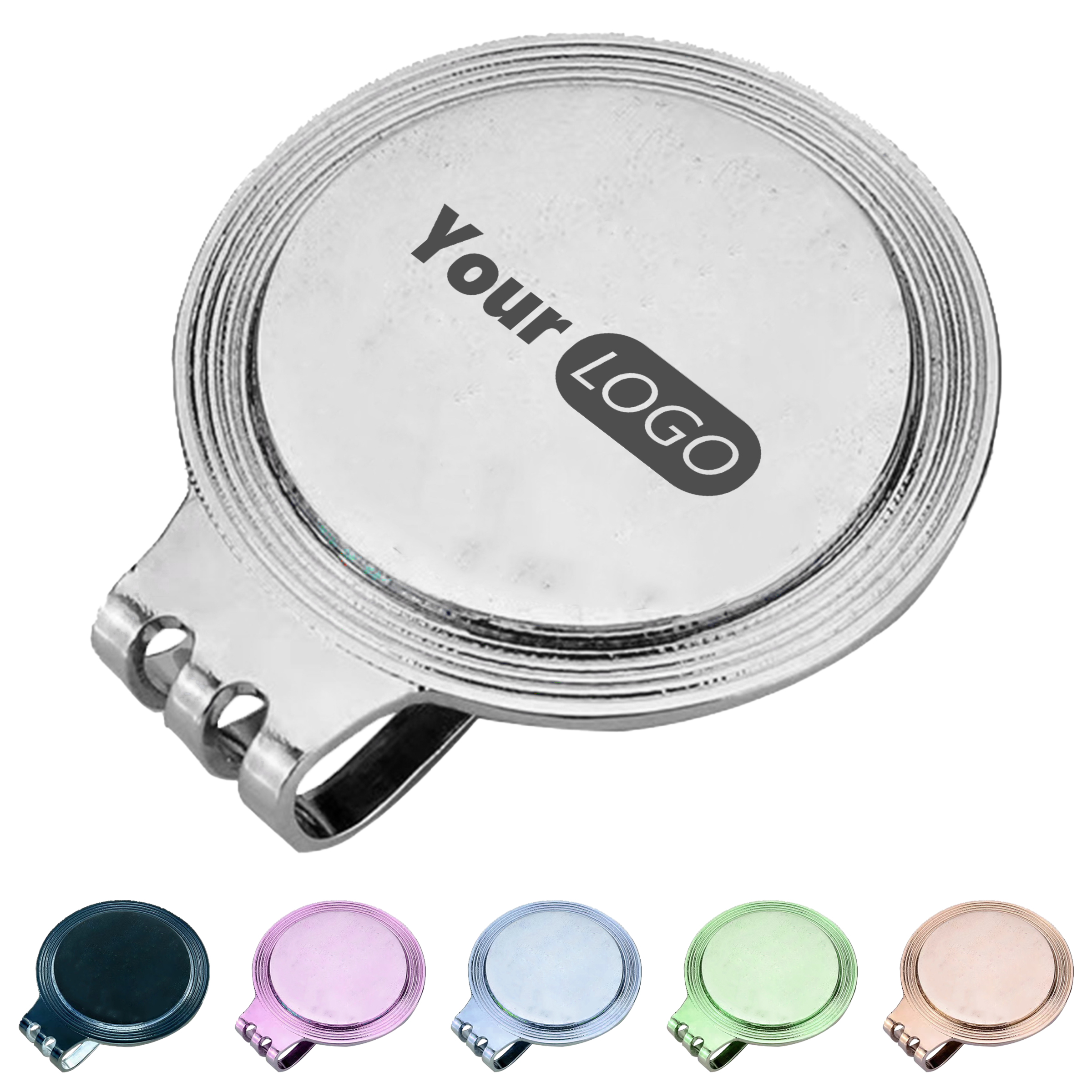 Metal Magnetic Golf Hat Clip With Logo 2