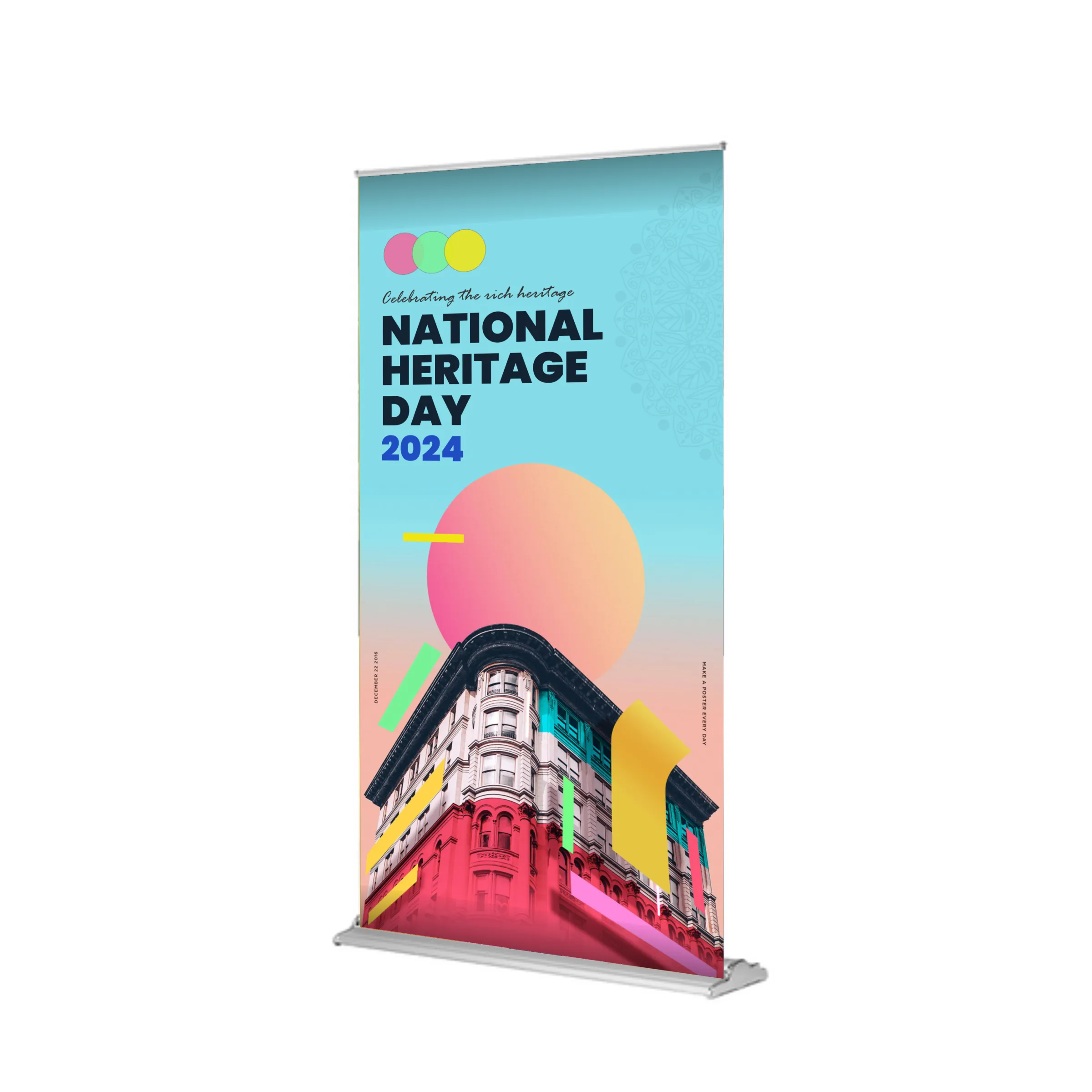 36" x 80" Wide Super Deluxe Retractable Banner Kit 3