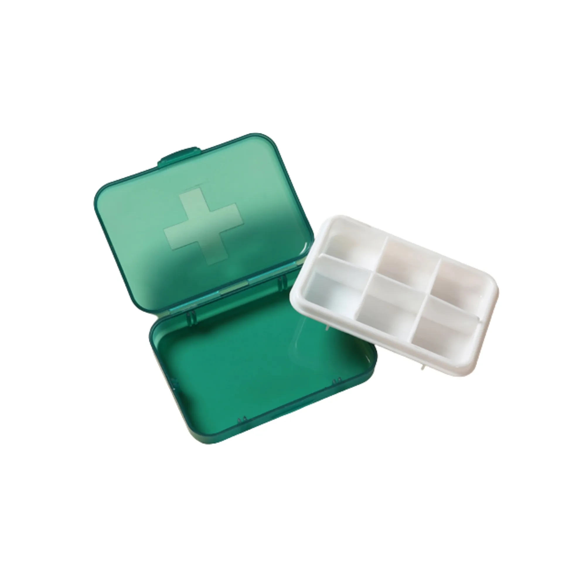 Pocket Square Pill Box Portable Translucent 2