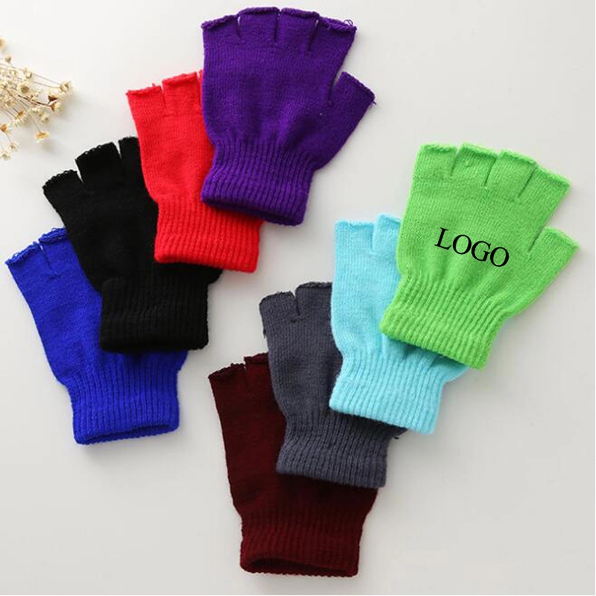 Knit Fingerless Gloves 4