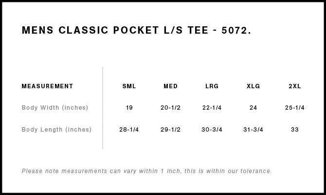 Classic Pocket L/S Tee | 5072 13