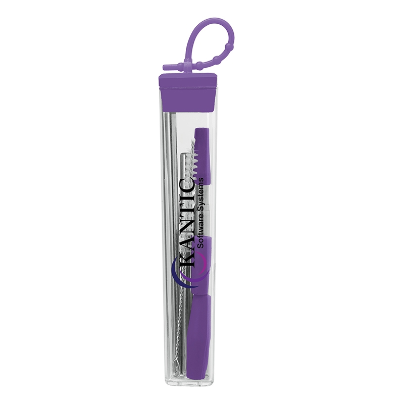 Cosmopolitan 7-Piece, 2-Straw Stainless Steel Set 6