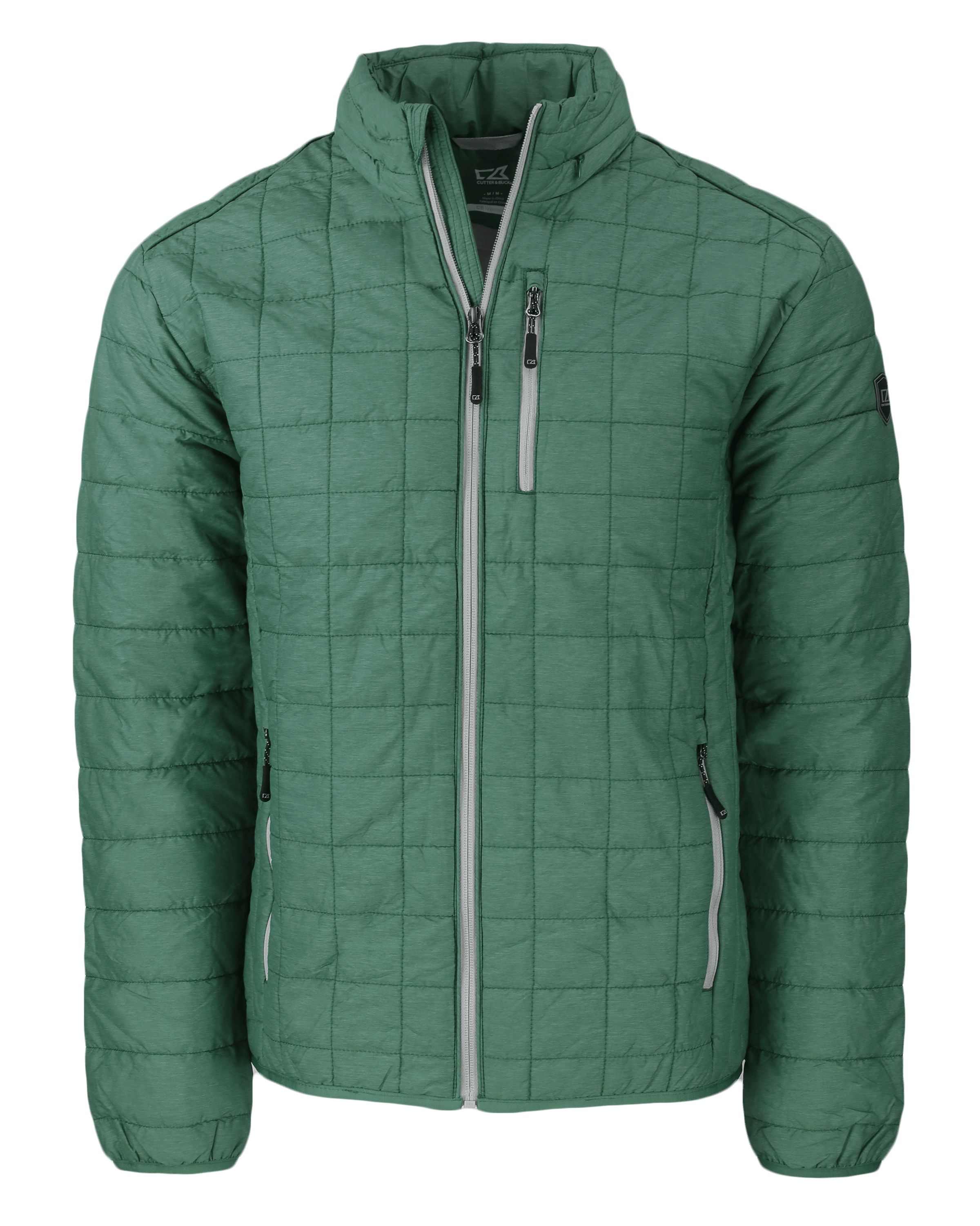 Cutter & Buck Rainier Recycled Insulated Puffer Mens Full Zip Jacket 13