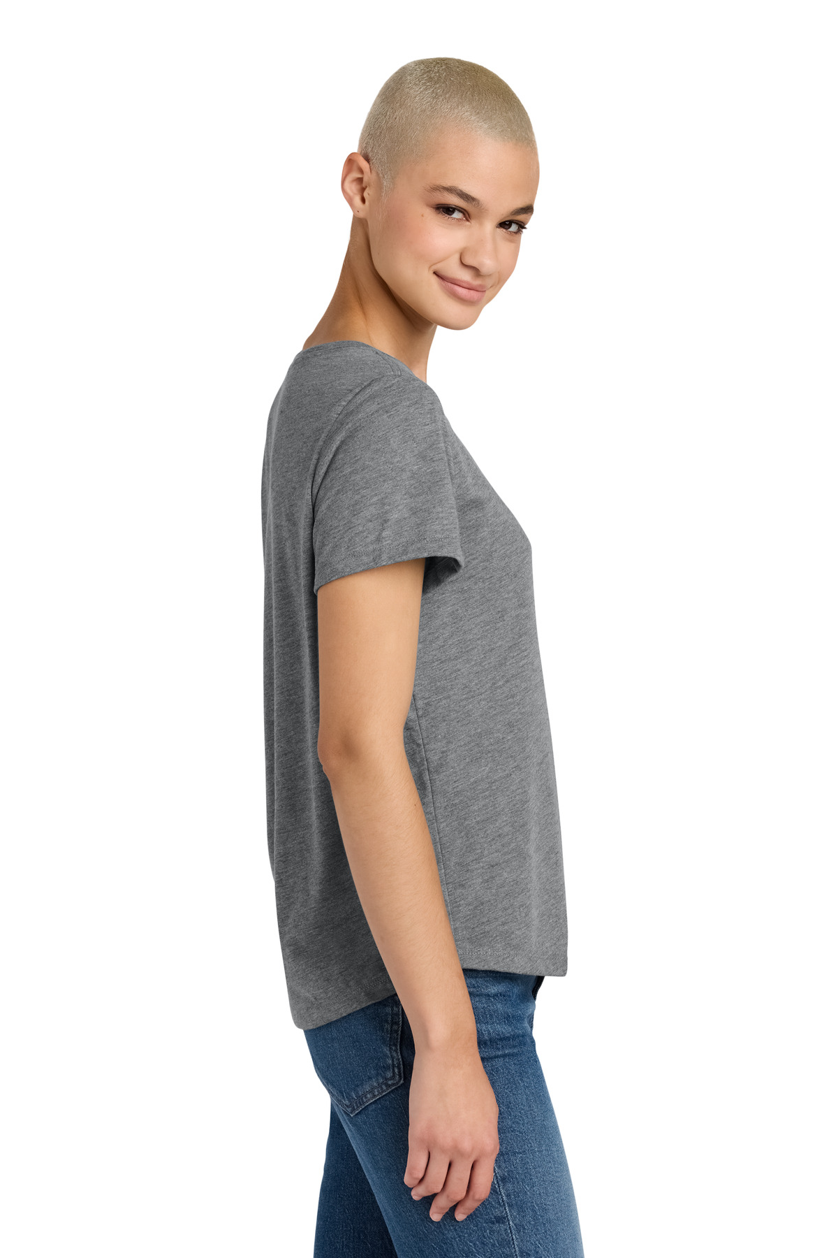 Allmade Women's Relaxed Tri-Blend Scoop Neck Tee AL2015 17