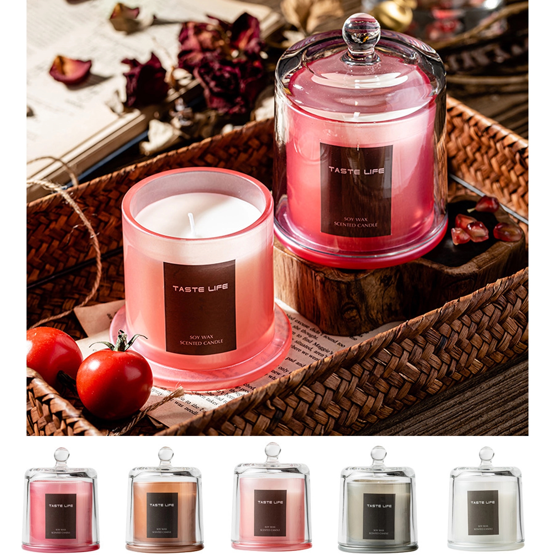 Glass Smokeless Scented Candle 1