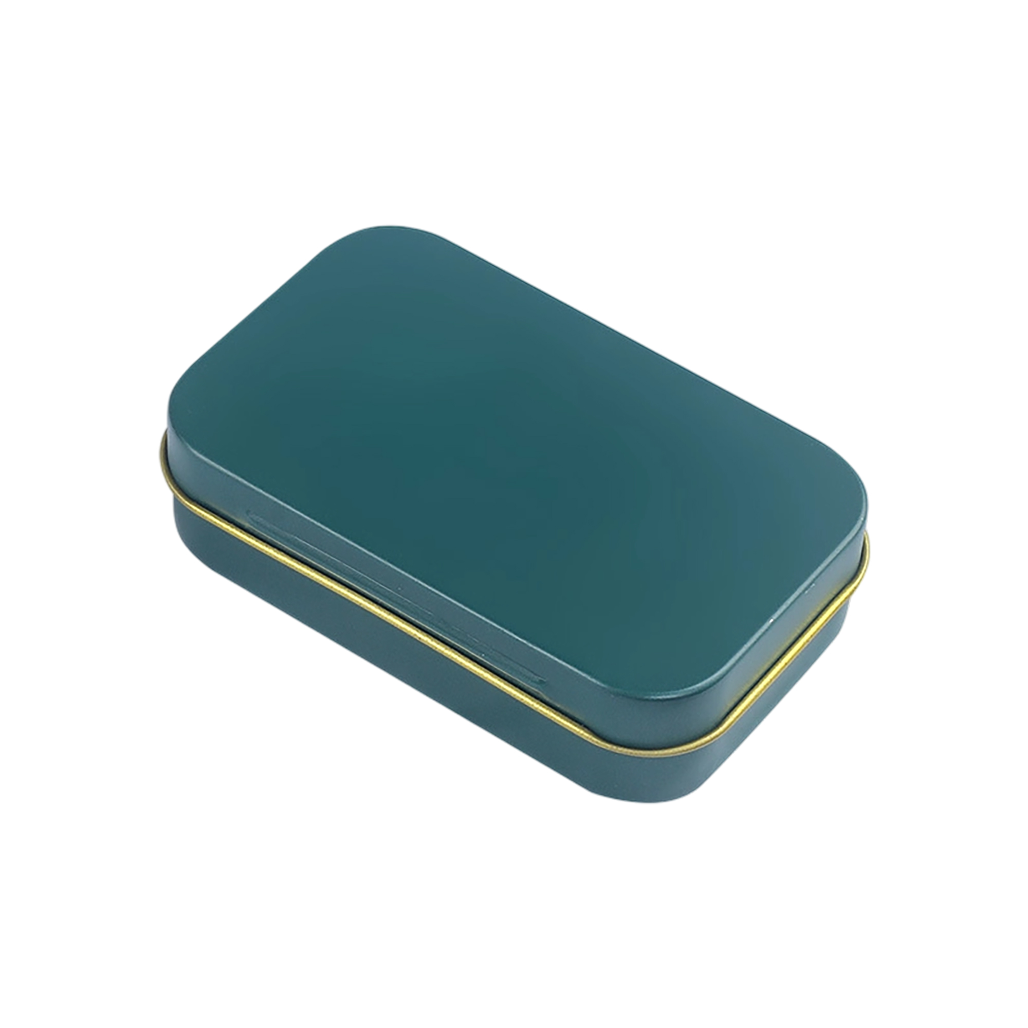 Tinplate Rectangular Hinged Storage Box With Lid 2