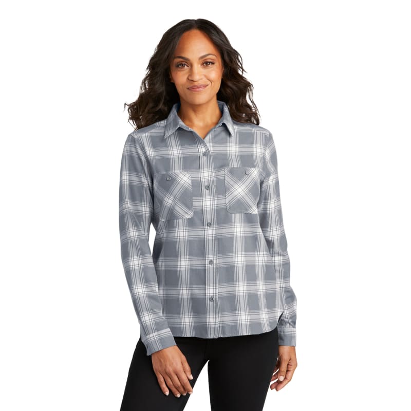 Port Authority Ladies Plaid Flannel Shirt 13